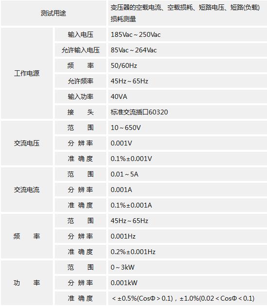 变压器功率分析仪